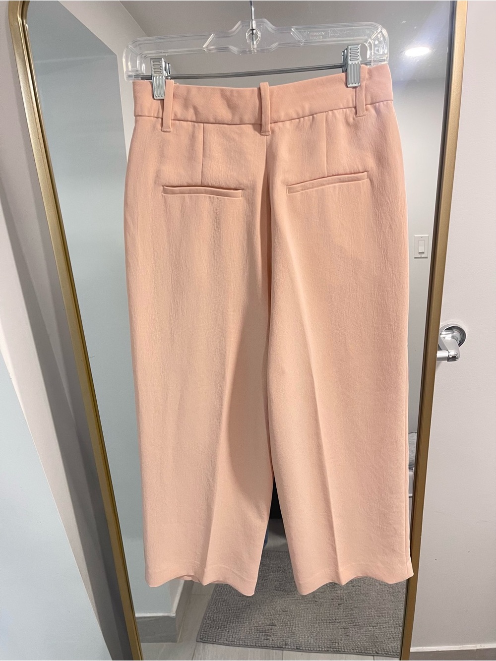 Wilfred effortless crop pants pleated size 6 high waist coral blush pink peach - Picture 3 of 6